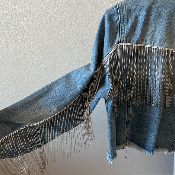 Fringe Denim Jacket - Picture 3 of 4